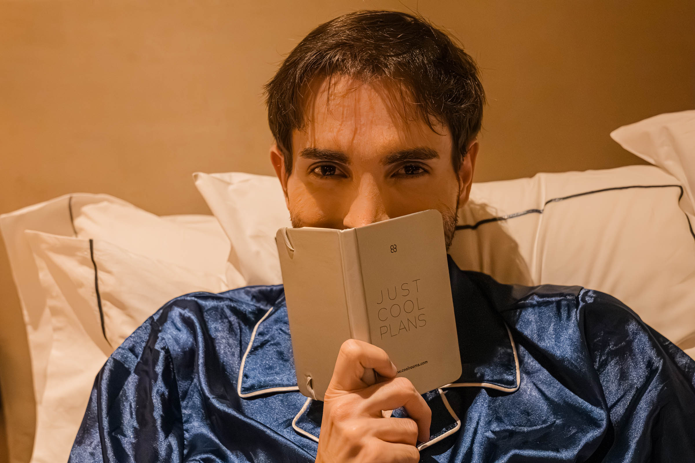 Marko Tadic (Mr.M) in the Master Suite at the CoolRooms Palacio de Atocha Hotel. (Madrid, Spain)